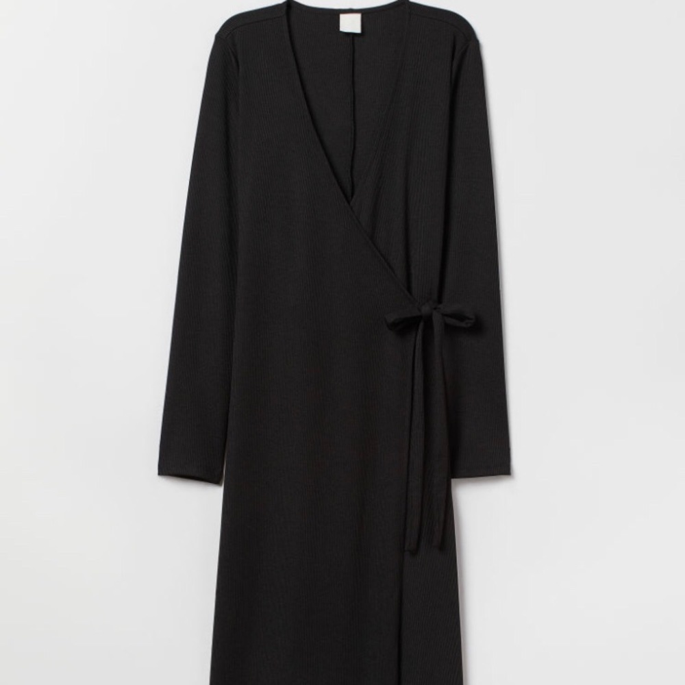 NWOT Ribbed wrap dress